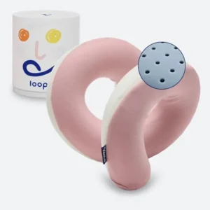 Loop Neck Pillow Spiral Wrapping Design