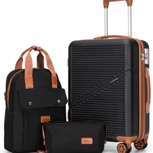 3-Piece Airline Approved Carry-On  20 Inch TSA Lock